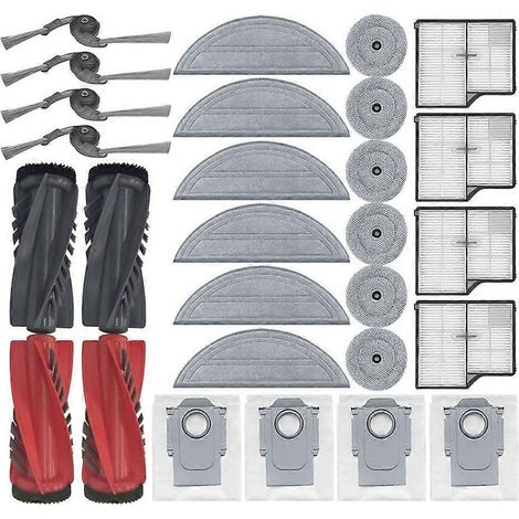 Pour Roborock Saros10 Brosses principal/latéral filtre HEPA serpillières sac pous. pour Roborock G30/S9MaxV Ultra pour (1/5)