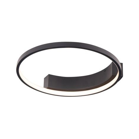 Plafonnier anneau noir Ø40 LED 25W Velvet Maxlight