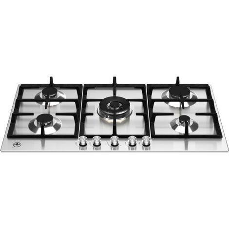 Bertazzoni La Germania P905CLAGX. Colore del prodotto: Acciaio inox, Posizionamento dell'apparecchio: Da incasso, Dimensione della larghezza del piano cottura: 90 cm. Bruciatore piccolo: 1000 W, Br... (1/2)
