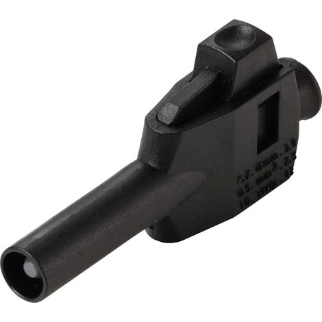 VOLTCRAFT MP-4 Fiche mâle de laboratoire avec bornier mâle, droit Ø de la broche: 4 mm noir 50 pc(s) (1/5)