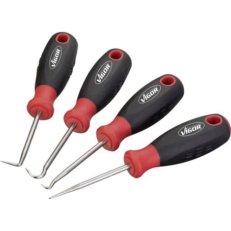 VIGOR Mini Haken Satz, 4-tlg., Anzahl Werkzeuge: 4 (1/4)