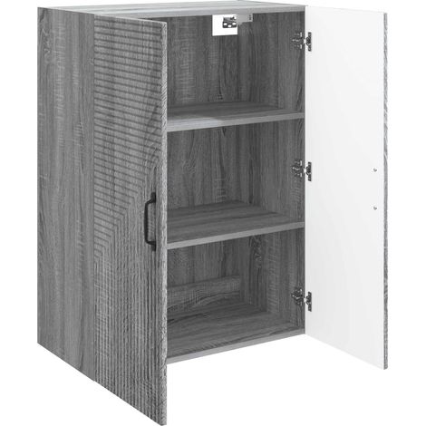 Armadietto a muro  Mobiletto a muro Sonoma grigio 66 x 34,5 x 90 cm DAS413254 (1/5)