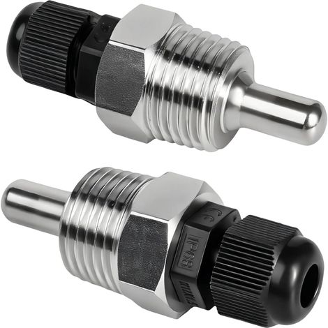 2 pièces de douille de plongée 1/2 pouce, douille de plongée en acier inoxydable G1/2 pouce, douille de plongée de 30 mm, tubes de protection pour thermocouples, tube de protection pour sonde de (1/5)