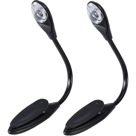 017W Klemm-Leselampe, flexible Leselampe, tragbare Mini-Nachttischlampe, batteriebetrieben, unverzichtbar für Reisen.