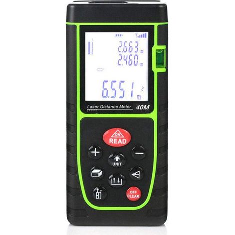 Télémètre numérique 40 m – Mètre ruban et règle