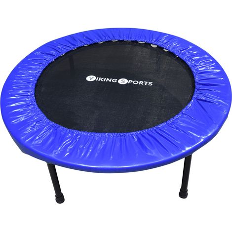 Trampolín de fitness - plegable - ⌀ 101x22,5 cm - azul