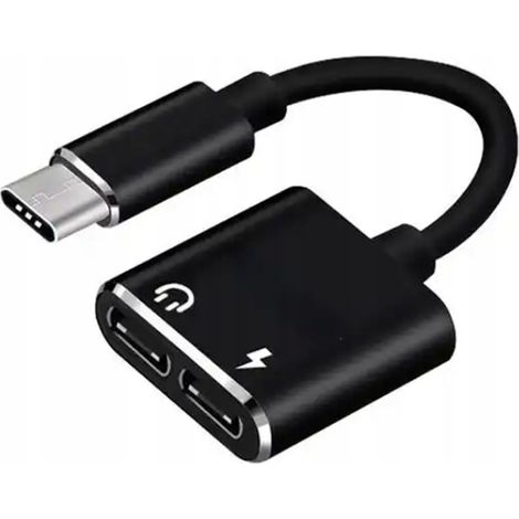 ADATTATORE CO2 2X ADATTATORE USB-C CAVO USB TIPO C PER SAMSUNG APPLE XIAOMI CON DAC (1/5)