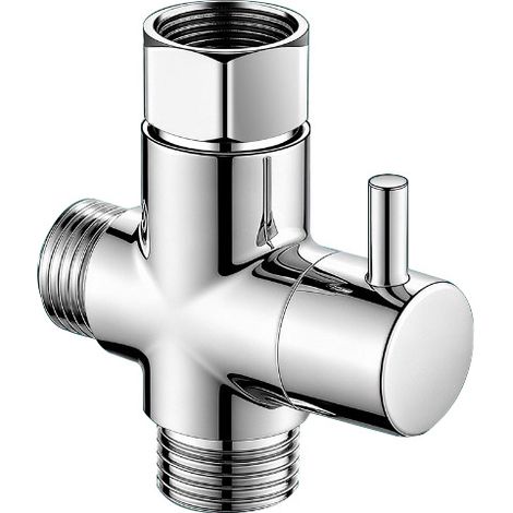 Sollbry 3 Voies Douche G1/2" Vanne de Commutation en Laiton, 3 Voies Soupape (1/5)