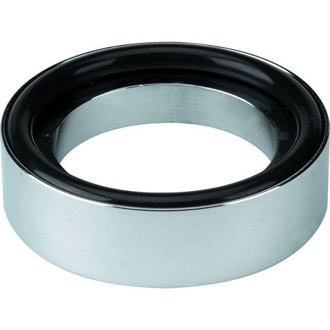 Nicoll – Bague intercalaire de bond avec grille – Laiton chromé – Pour bonde de diamètre 30 mm – Assure étanchéité parfaite avec joints inclus (1/2)