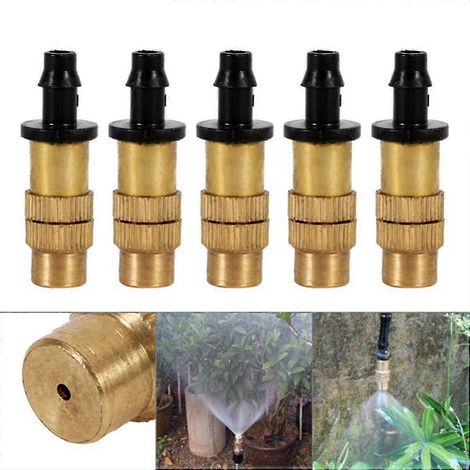 20pcs Garden Watering Irrigation Cooling Atomization Sprinklers Adjustable Brass Mist Particles Fin (1/3)