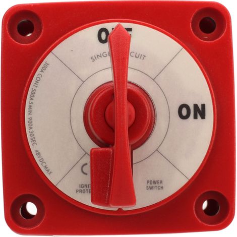 Interrupteur sélecteur de batterie marine 300A DC48V, 2 positions, cosse ON/OFF, coupure d'alimentation pour camping-car, voiture et bateau (1/5)