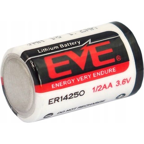Lithiumbatterie ER14250 1/2 AA 3,6 V 1200 mAh 1 Stück. (1/3)