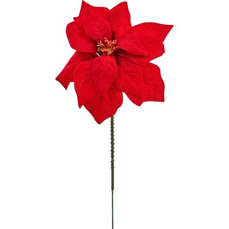 ARPIMEX Pick Poinsettia di Natale D 10 Cm Rosso