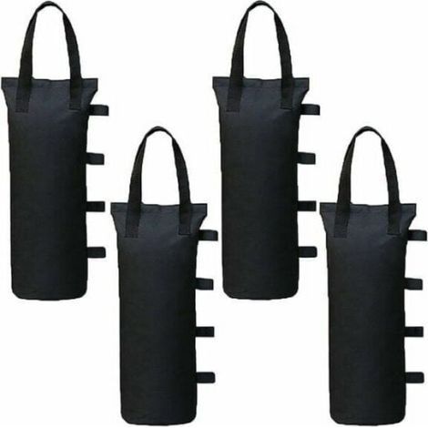 Lot de 4 poids de sable pour tonnelle – Sac de lestage 15 x 50cm – Matériau Oxford 600D imperméable – Charge jusqu'à 10kg (1/4)