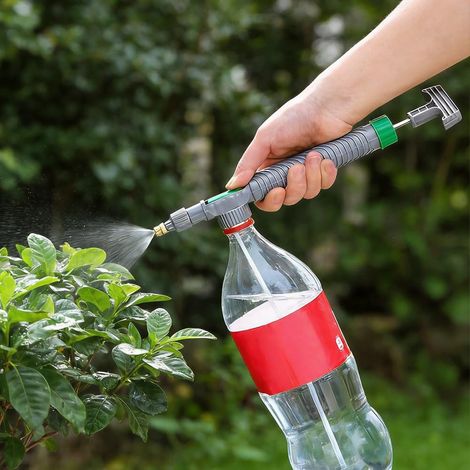 Pulvérisateur manuel haute pression, buse réglable, pompe de pulvérisation continue, outil d'arrosage portable et pulvérisateur de rechange anti-fuite pour la plupart des bouteilles de jardin, pelouse (1/5)