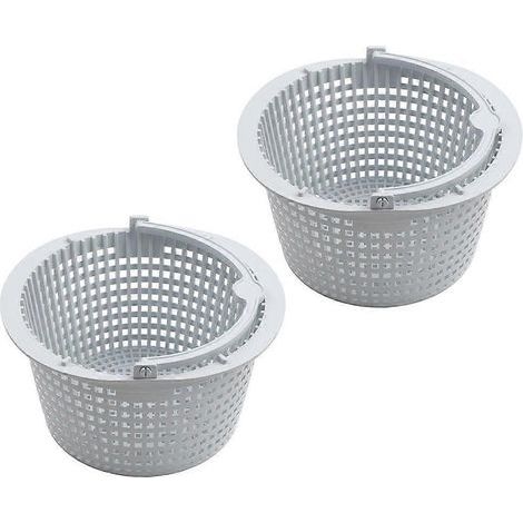 Pièces de rechange pour panier d'écumoire de piscine SPX1091C, avec poignée de transport facile, paquet de 2, pour un retrait pratique et rapide des débris. (1/5)