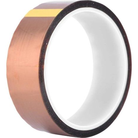 Ruban adhésif haute température résistant à la chaleur (30mm), ruban Kapton 250-300°C, bande isolante thermique pour réparation et fixation (1/5)