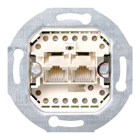 Gira Base conexión UAE/IAE 2 x 8-p 8/8 SRK Contacto [019000], 0190 00