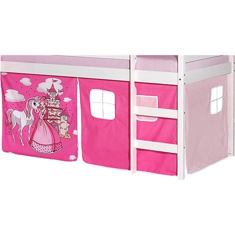 Lot de rideaux pour lit surélevé, motif Princesse