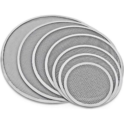 Plaque À Pizza - Aluminium Perforée Antiadhésif - Bord Sans Couture - 25,4 Cm (1/5)