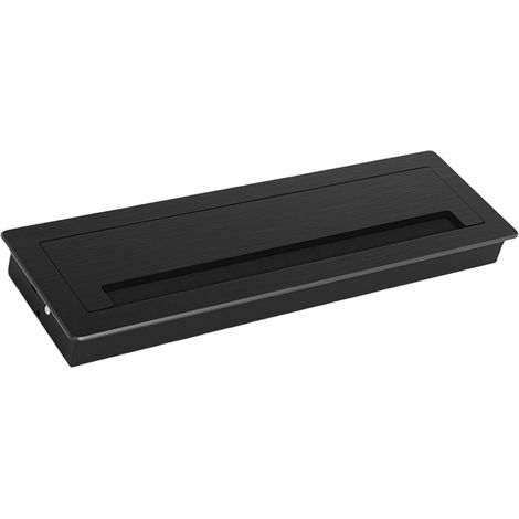 câbles de bureau en aluminium brossé inserts organisateurs