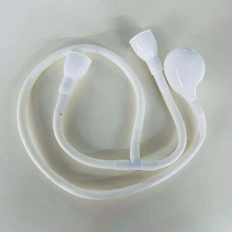 Pommeau de douche double pour baignoire, portable, pour le lavage des animaux, en ABS, avec tuyau de pulvérisation et flexible à main, blanc. (1/5)