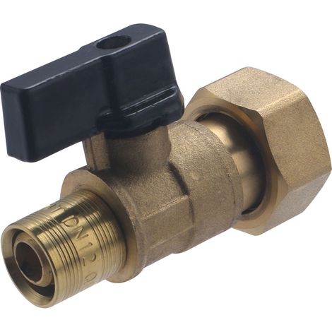 Noyon & Thiebault – Vanne 1/4T à glissement pour tube PER Ø12 – Filetage mâle 15x21 – Étanchéité parfaite – Installation facile par 1/4 de tour - F15x21