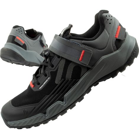Adidas 5.10 Trailcross Clip-In MTB-Schuh Core Black/Grey Three/Red [HP9931] Größe 40 (1/5)