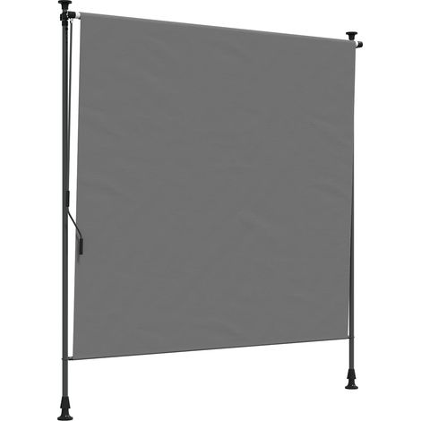vidaXL Outdoor Roller Blind Light Grey 100 x 270 cm