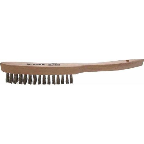 Drahtbürste V2A 4-reihig rostfrei, 0,30 mm Draht (1/2)