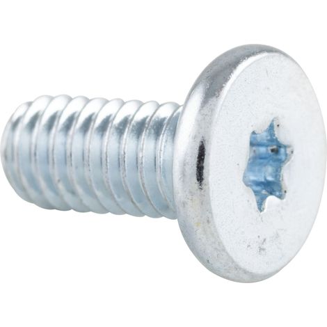 Zylinderschrauben mit niedrigem Kopf M10x25 Zylinderkopfschrauben TX30 - Stahl verzinkt-blau