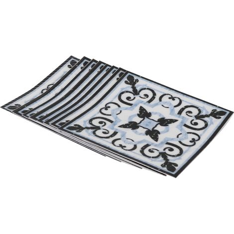 Lot de 20 stickers sol muraux adhésifs PVC auto-collants en diagonale, déco salon intérieur, autocollants carrelage (1/5)
