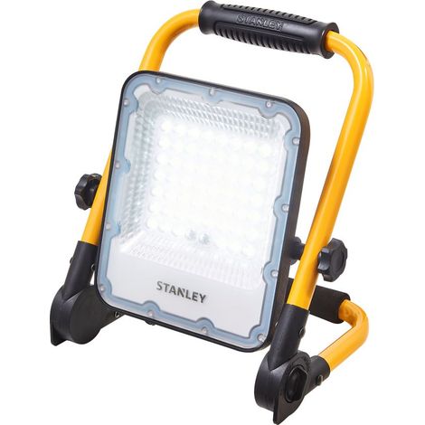 Stanley Rechargeable 20 Watt Work Light Yellow Black Foldable Outdoor Integrated LED (1/5)