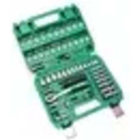 Kit di attrezzi fai da te, set di attrezzi da 53 pezzi, kit di riparazione auto, organizer multifunzionale con scatola portaoggetti verde (1/4)