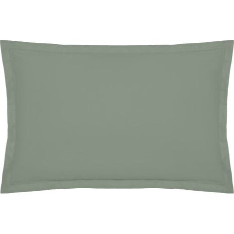 Taie d'Oreiller "Percale" 50x70cm Vert Tilleul (1/2)
