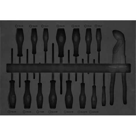 VIGOR Weichschaumeinlage, leer, V2025-L, (LxBxH) 563 x 393 x 35 mm (1/2)