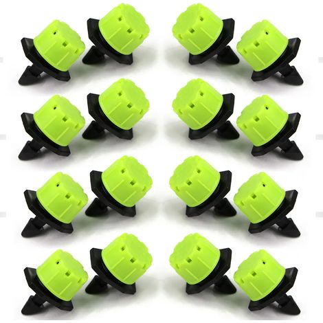 (A-30PCS) Buse d'arrosage réglable à 8 trous, débit 0-70 L/h, micro-goutte-goutte 1/4'' pour tuyau d'irrigation de jardin ou de serre (1/4)