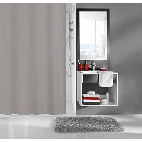 Kleine Wolke Kito 4937905238 - Tenda per Doccia, 120 x 200 cm, Grigio Ardesia (1/4)
