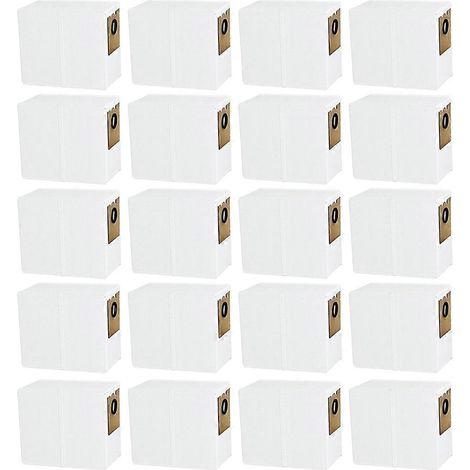 Lot de 20 pièces Aspirateur sacs à poussière pour Lefant M2 Pro/M2S Pro aspirateur robot, de rechange Sac accessoire kit (1/5)