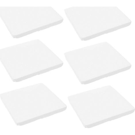 Lot de 18 plaques blanches anti-pression, surface lisse et absorbante, idéales pour la maison ou le magasin. (1/4)