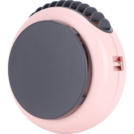 Petit ventilateur à col rond avec motif, portable, rechargeable par USB, idéal pour la maison ou les dortoirs.