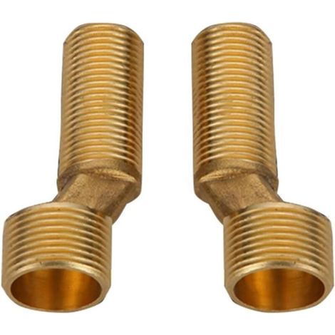 Cyslmuk – Raccord excentré mitigeur bain douche – Laiton coudé réducteur – Espacement réglable 135-165 mm – Installation facile (1/3)