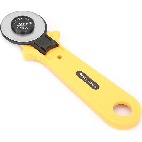 Cutter rotatif de 45 mm pour tissu et cuir, outil de coupe pour loisirs créatifs et couture. Accessoire idéal pour la couture et les travaux manuels. (1/5)