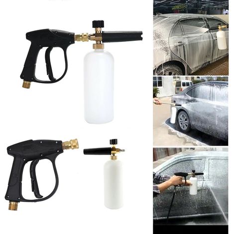 1/4 Zoll Schneeschaumwaschanlage Sprayer Autowasche Seifenlanze Spray Druckstrahlflasche (1/5)