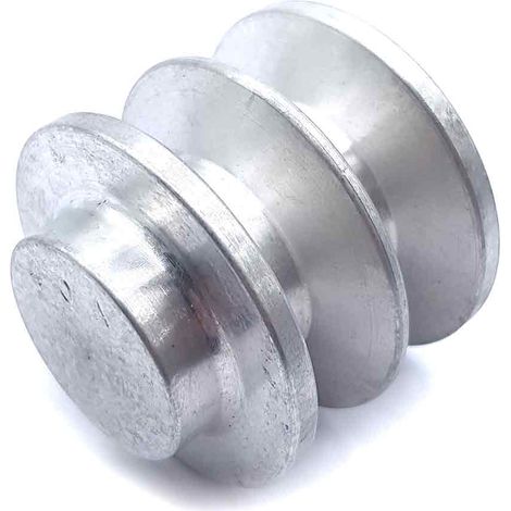 Poulie trapézoïdale aluminium moyeu plein SPA40/2ALU