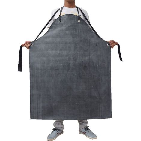 Tablier Hommes Épais Long En Caoutchouc Résistant À L’Huile Imperméable Pour Usine Abattoir - (1/5)