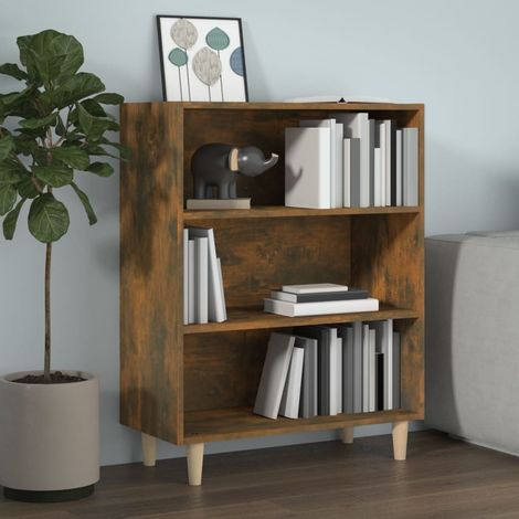 Aparador madera contrachapada roble ahumado 69,5x32,5x90 cm vidaXL (1/5)