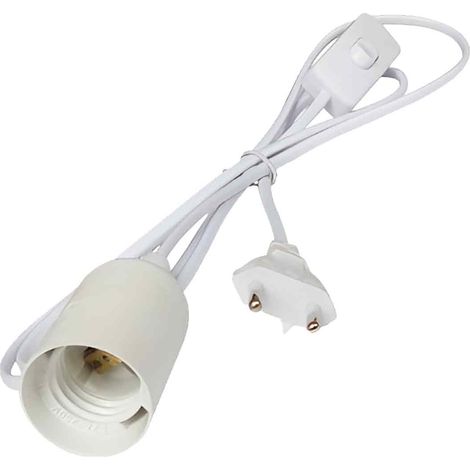 Suspension avec douille à vis E27, câble de 1,8 m, interrupteur et ensemble de suspension. (1/5)
