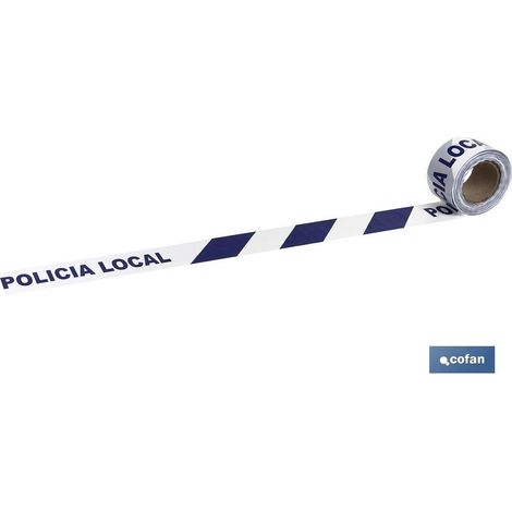 Cinta de balizamiento no adhesiva "Policía Local" (100m) COFAN 11000317