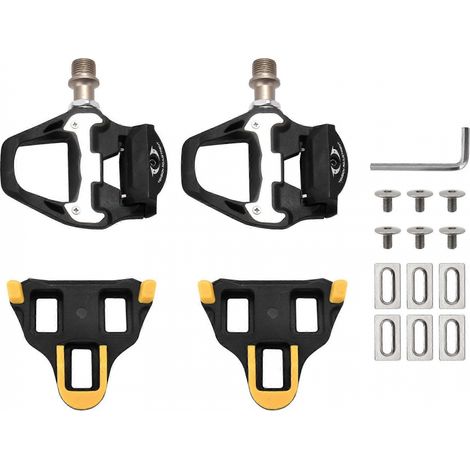 Pédales autobloquantes pour vélo de route, compatibles avec les pédales automatiques SPD SL, kit avec cales.